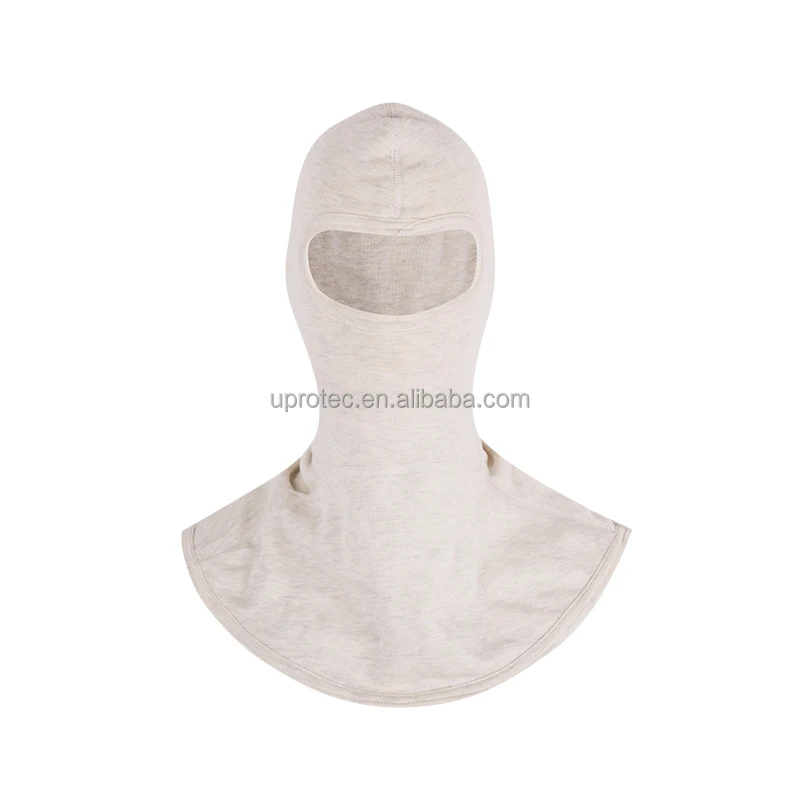 Flame retardant  Balaclava Fire fighter hood with white and Navy blue color