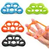 CliCli  Portable Silicone Finger Strength Training Ring Rehabilitation Physiotherapy Training Strength Tension Trainer
