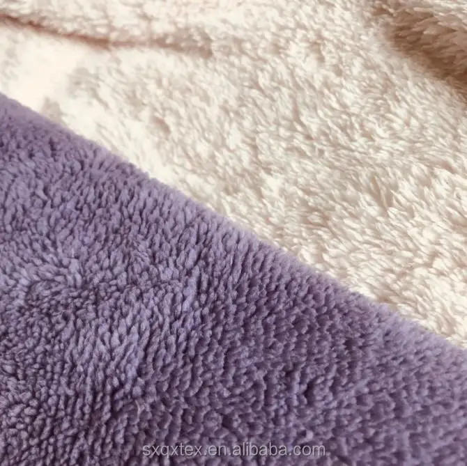 100% polyester polar fleece fabric turkey soft well high quality  Shu Velveteen fabric manufacturer sj#