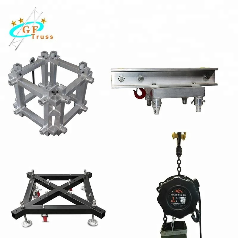 GF-truss Aluminum 19 ft 6 M height Upright line array speaker lift truss stand tower