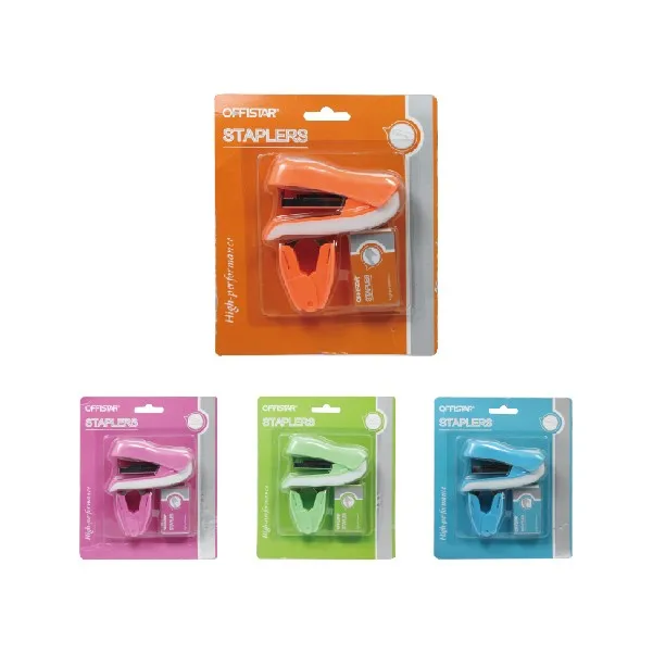 Customized Promotional Stationary Office School Stationery Mini Stapler Set with Remover