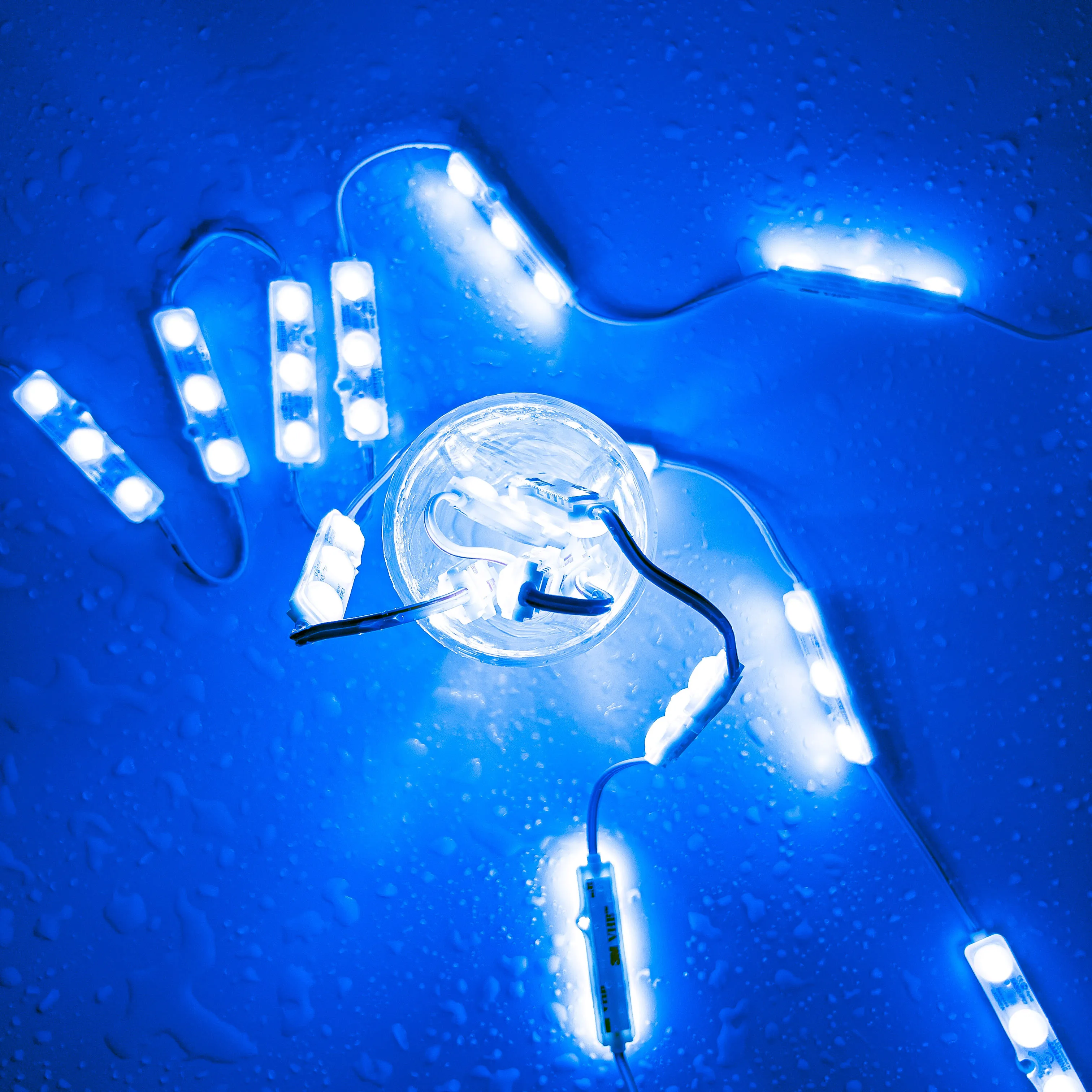 12v 3 light sign lens 1.5w module led 5730 smd led module injection