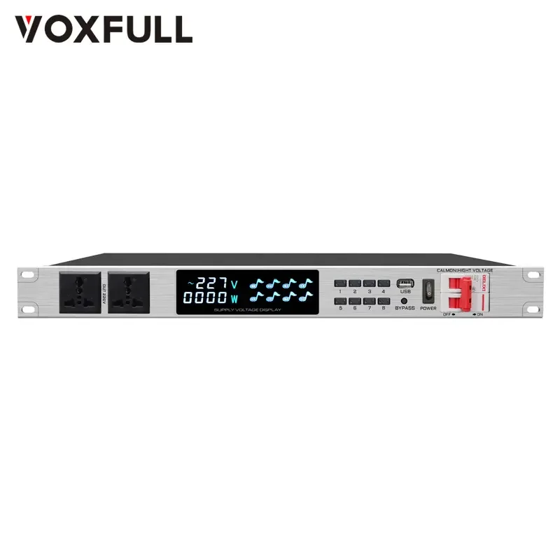 Voxfull HL-388 Professional stage 8 way power sequencer Network Socket Electrical Equipment Power Distribution Unit Rack