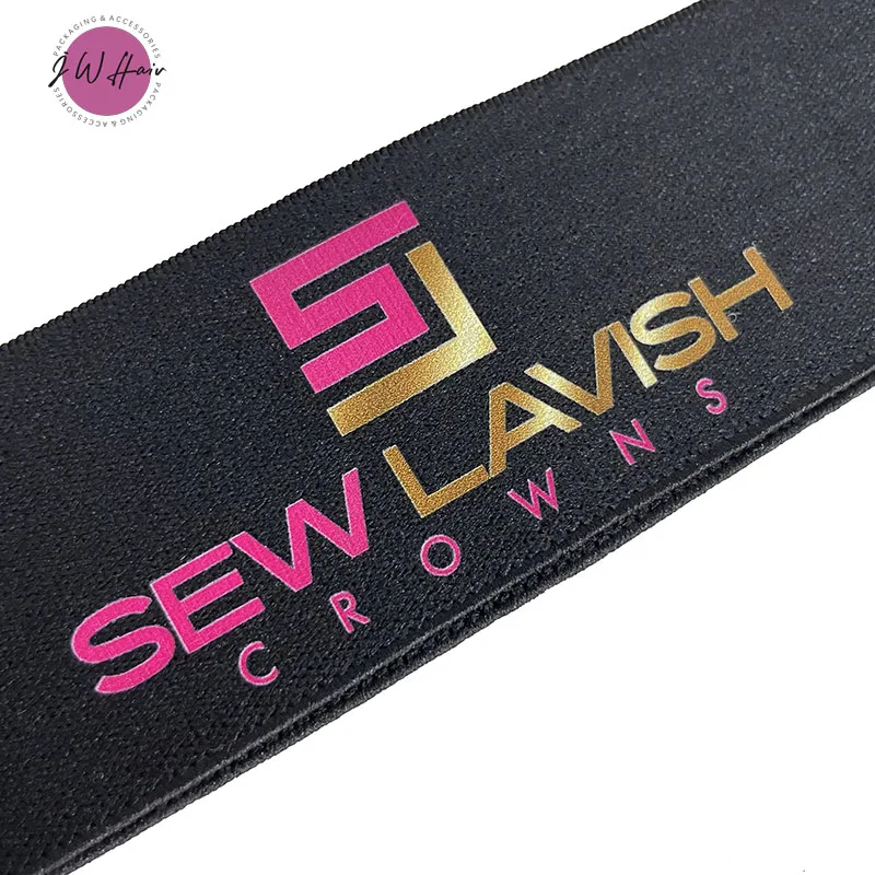 Custom High Quality Spandex Edge Melted Band For Wig 4CM Elastic Wig Band