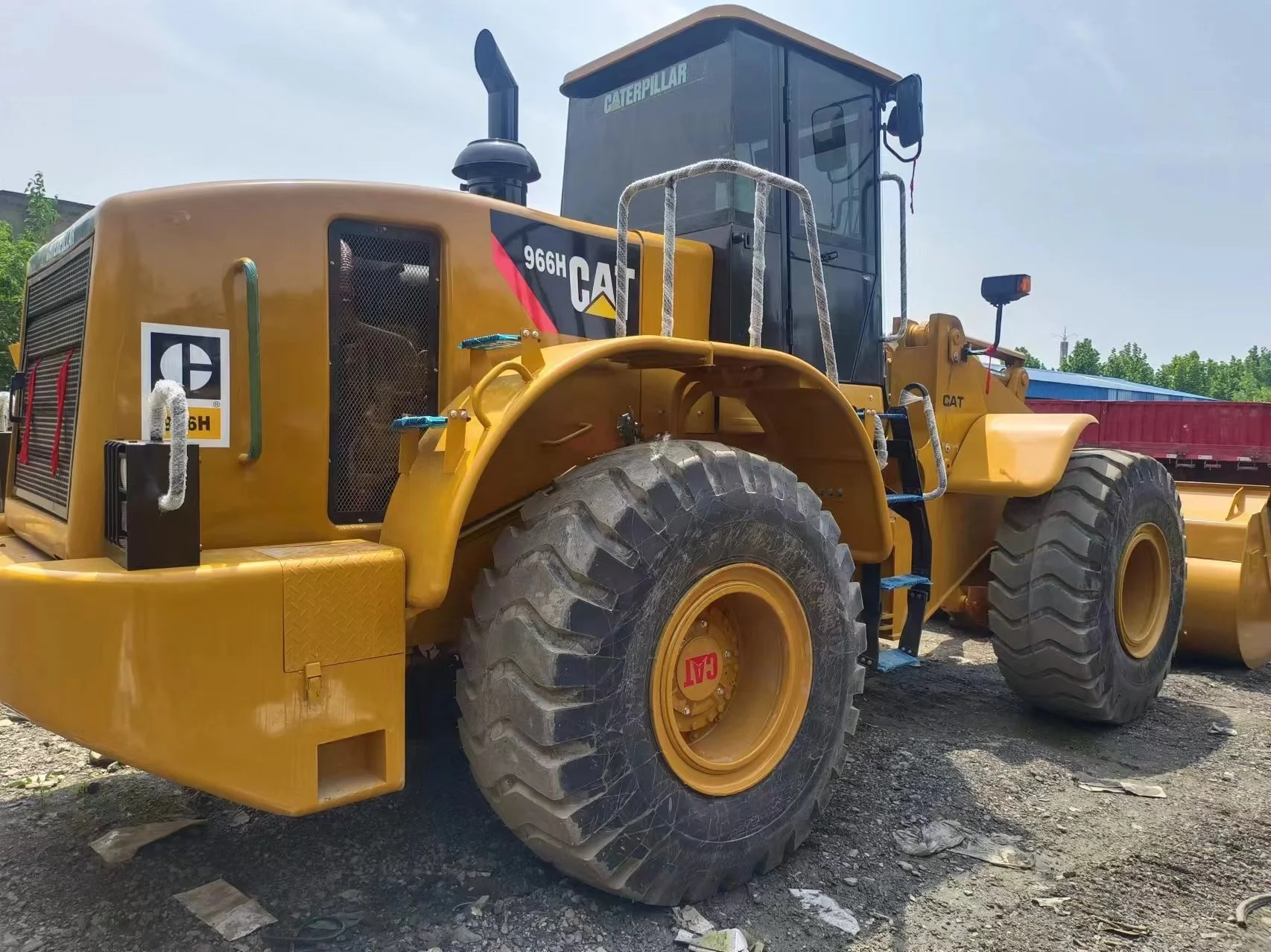 Good Condition Used Original Cat 966h Large Front Wheel Loader 4x4 Wheel/Backhoe Loader Second-Hand Construction Machinery