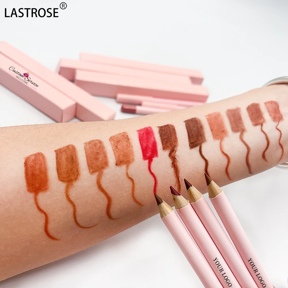 Private Label Cosmetics Pink Lipliner Lip Liner Makeup Vegan Cruelty Free Waterproof Long Lasting Matte Creamy Lip Liner Pencil