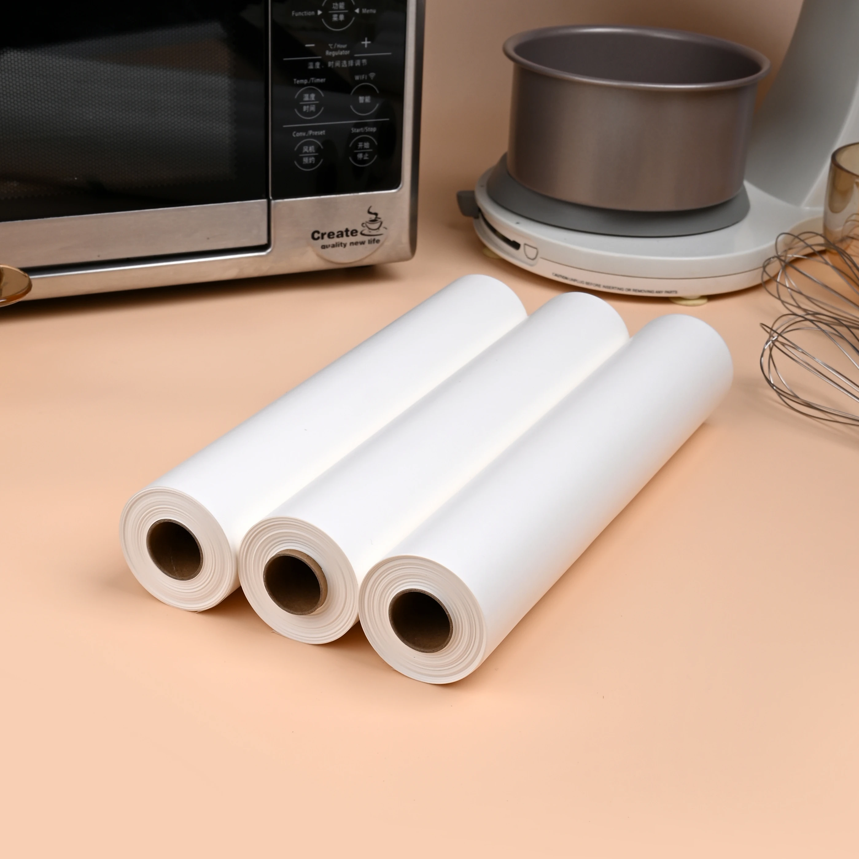 Manufacturer Custom Printed Logo Non Stick Baking Paper Roll Jumbo Rolls Parchment Bake Papers Sheet