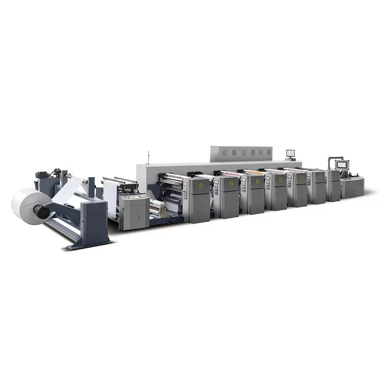 380V High-Efficiency Gravure Printing Machine Automatic 150M/Min One Side 2 Color Small Flexo Label Printing Machine