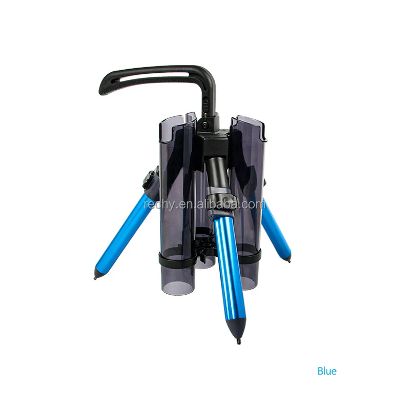 New type rod stand Triangle fishing rod holder extended fishing rod rest with tube plug