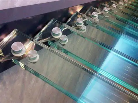 Modern Stylish Tempered Glass Steps Stainless Steel Frame Spiral Circular Stairs Staircase For Villa