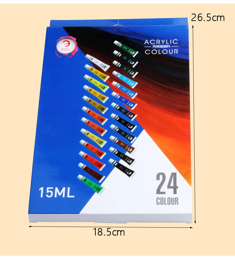 24 colors 15ml acrylic paint Graffiti Waterproof Paint Set crafts 4 all paint