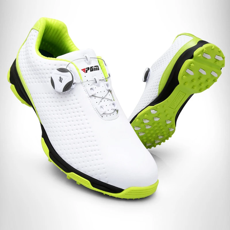 GATE New Arrival Wholesales Microfiber Leather Non-slip Rotation Shoelace Professional Golf Shoes For Men