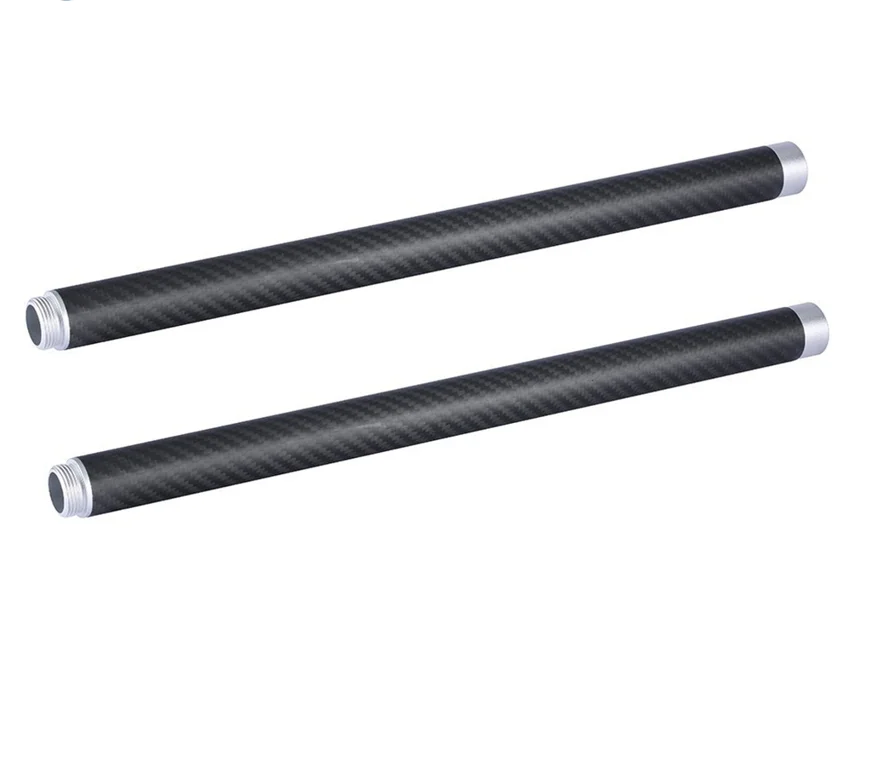 Hot sale  tent carbon fiber tube 40mm with female and male fittings