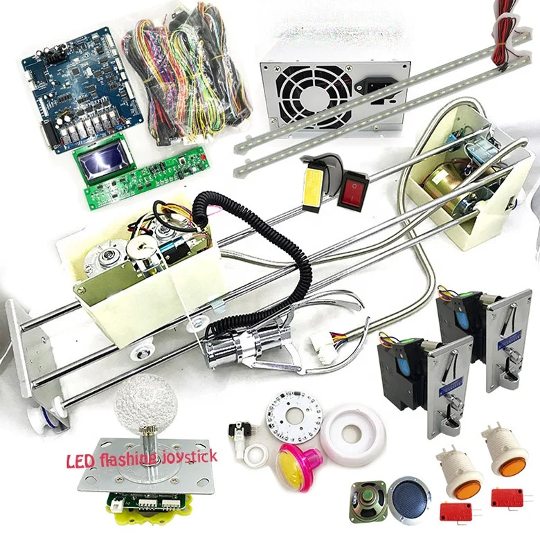 2022 new game mother board 42' diy toy catcher claw crane machine kit with lcd screen