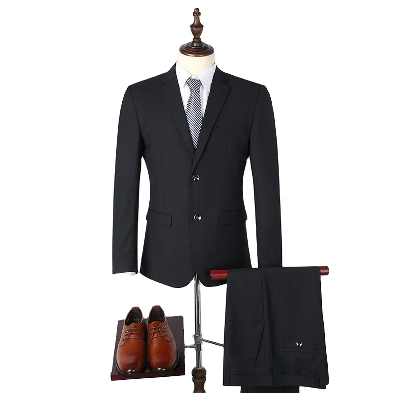 Wholesale Wear Small New Fashion Men Anti-wrinkle Anti-Static Breathable Formality Strong Sense Suits