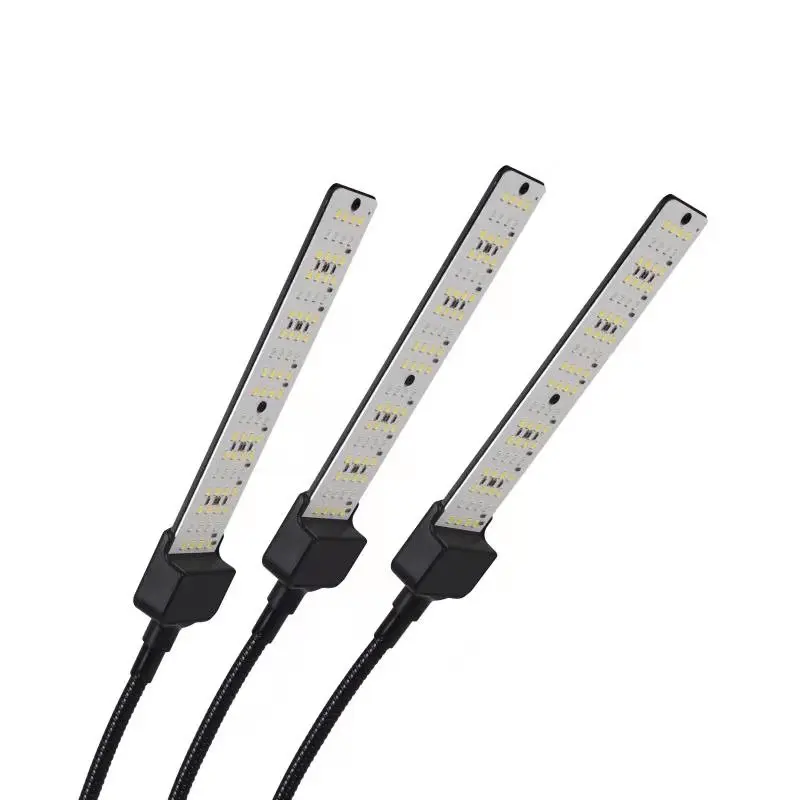 Greenhouse Hydroponic Three heads Green Plant  Farm Led Grow Tube For Green Plant Full Spectrum Indoor Plant Grow Lamp