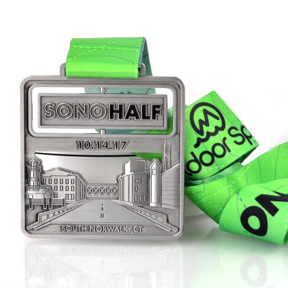 Manufacture Custom Shape Medals Soft Enamel Metal Pickball Cricket Medals With Ribbon Lanyard