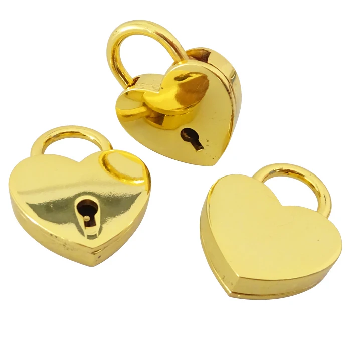 Cheap wedding lock small safety beautiful zinc alloy luggage lock heart shaped love padlock