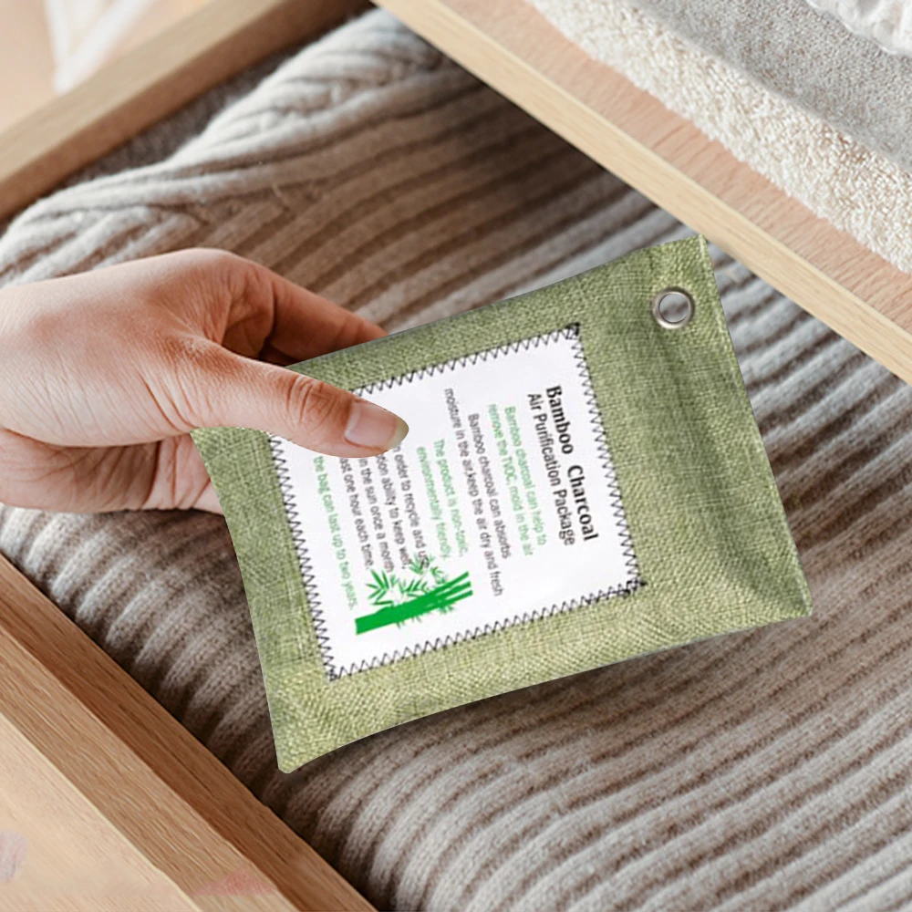 Charcoal odor absorber/Air Purifying package/ air purification bag Natural Bamboo Activated Charcoal Air Freshener