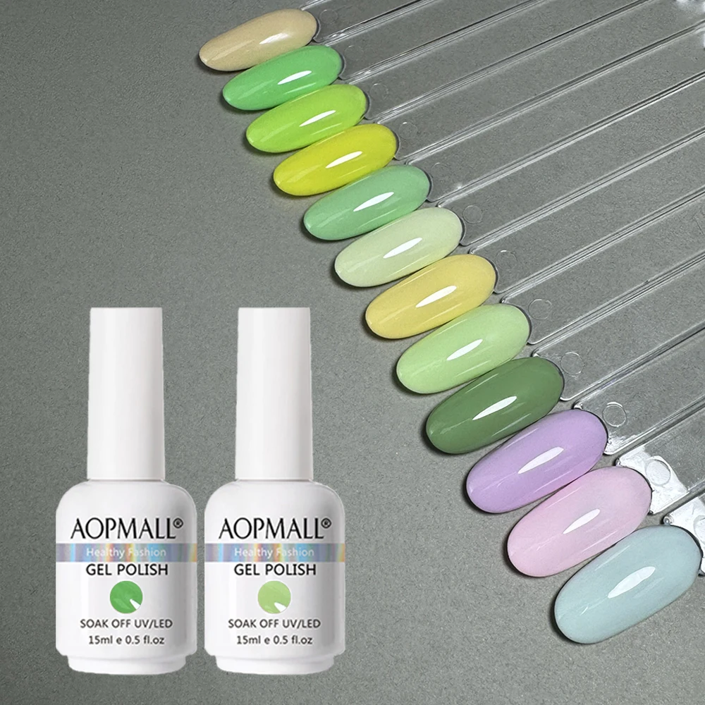 Aopmall Private Label Vegan Gel Polish Brand Wholesale Very Good Gel Polish UV&LED Soak-Off Gel Polish Varnish