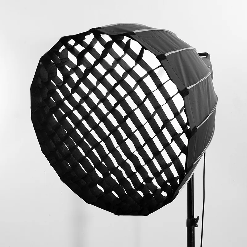 Tianmei 16 Rods 60 70 90 120 cm Deep Parabola Softbox Photography Flash Light Speedlight Soft Box with Bowens Mount and Grid