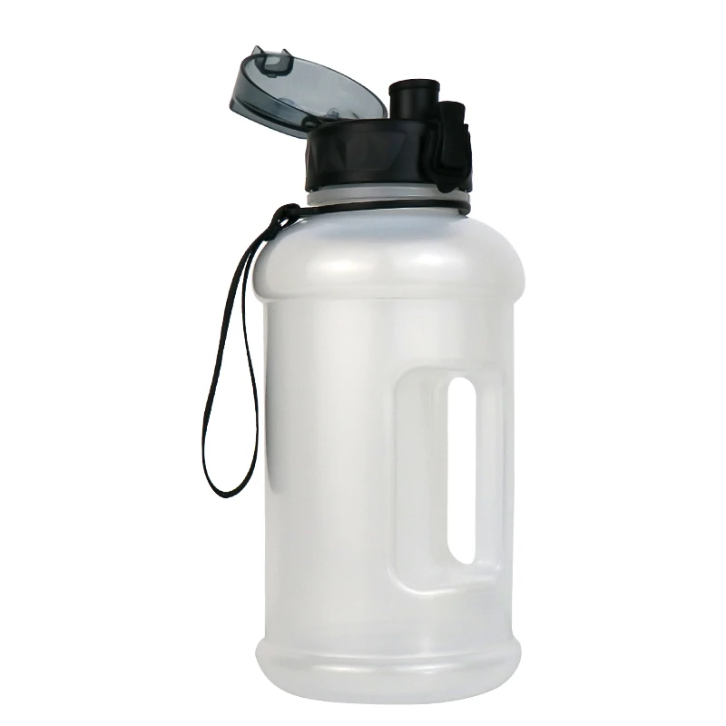 Bodybuilding Water Bottle Big Sports Gym Fitness BPA FREE 1.3L 2.2L Plastic Shaker Water Bottle