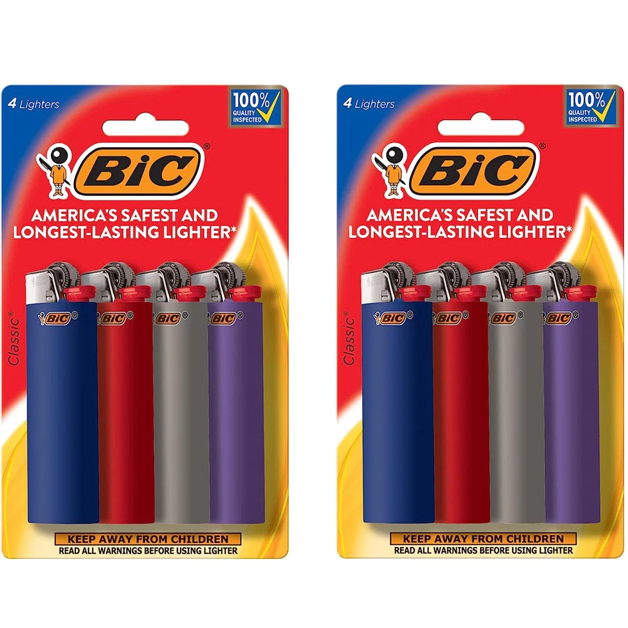 BIC газовые зажигалки J25 J26 лоток 50 шт. Классическая одноразовая Зажигалка Франция