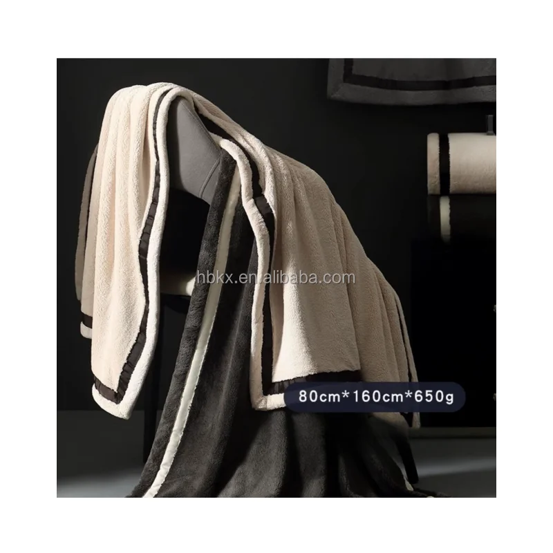 Hot sale 80*160 cm 35*80 cm high quality strong water absorption high GMS baby grade bath towel bath towel set