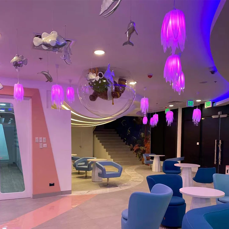 Fashion artificial hanging resin dolphin sculpture for aquarium decoration Resin animal crafts