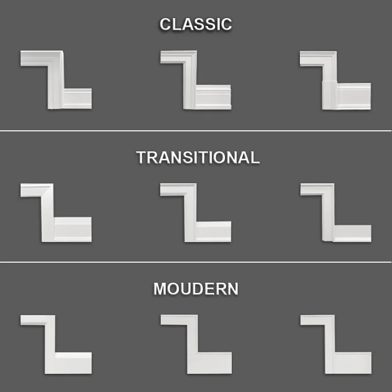 frame moulding wood MDF /pine Skirting corner mould Accessories Type MDF skirting  wood mouldings