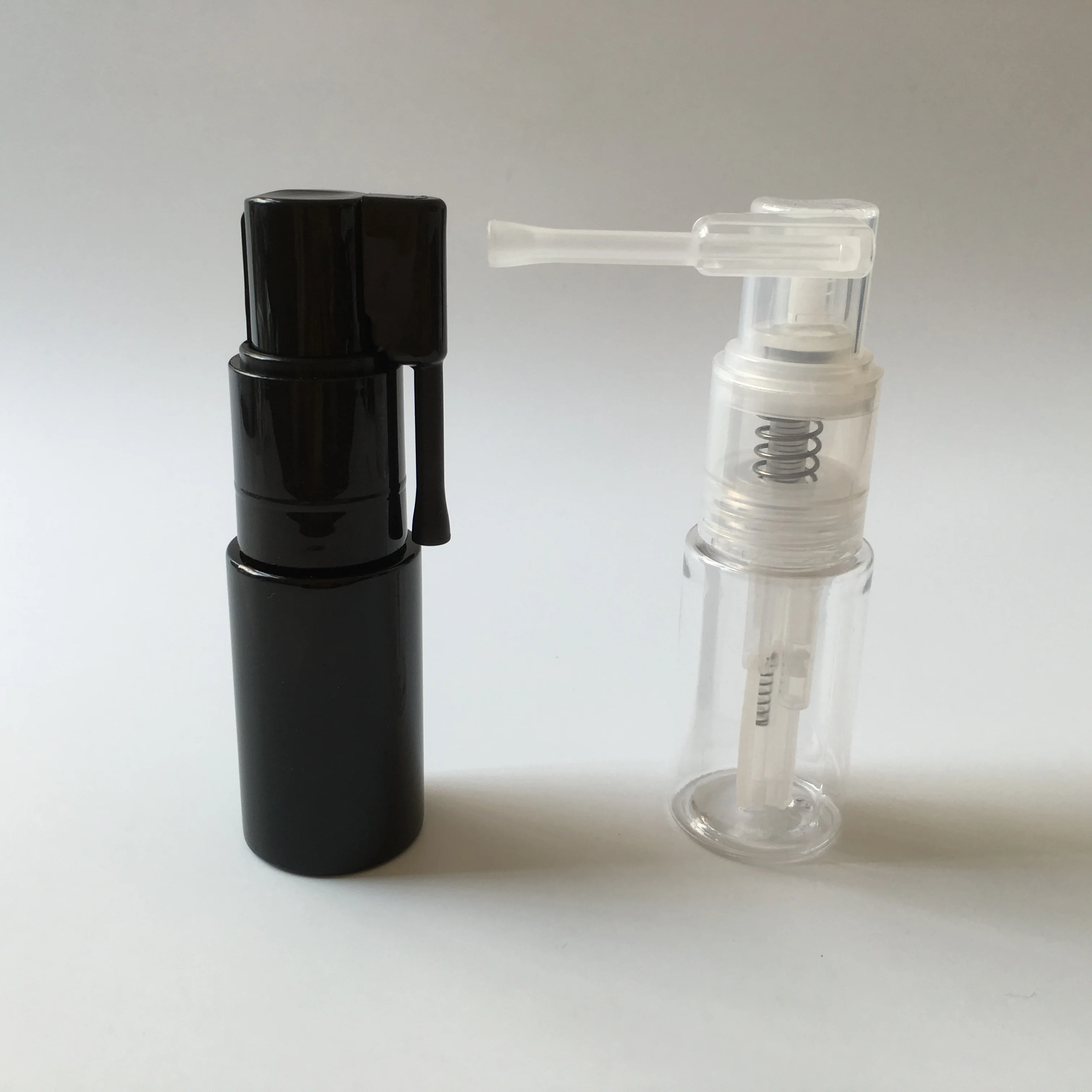 35ml Plastic PET round Empty Glitter Spray Powder Bottle with Pump Sealer for Food Hair Medicine Screen Printing Logo Option