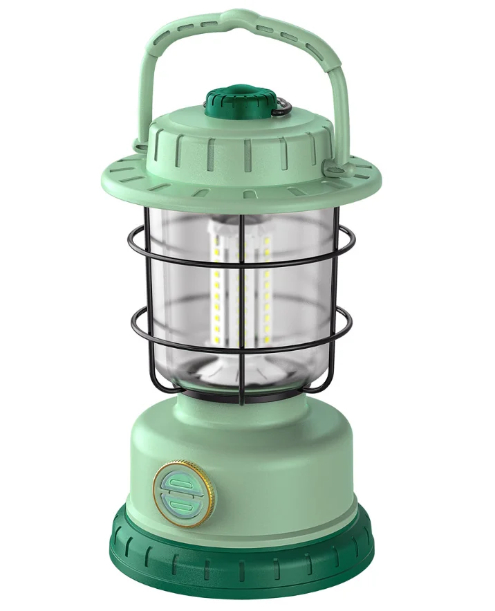 High Quality ABS IP65 Waterproof Portable Emergency USB Rechargeable LED Camping Lantern Light
