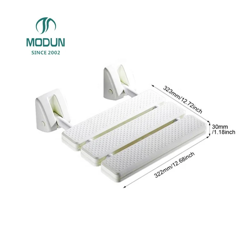 wall shoe changing stool, anti-slip fitting room bar chair, folding nylon shower seat