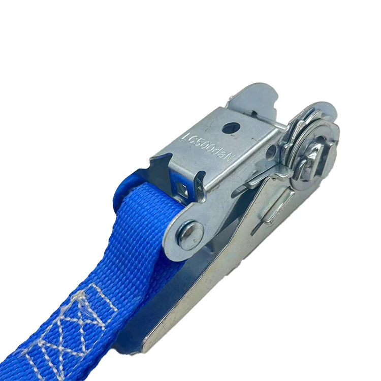Heavy Duty 25MM 800KG 2M Cargo Lashing Belt 1 inch Motorcycle Ratchet Tie Down Straps With Double J Hook