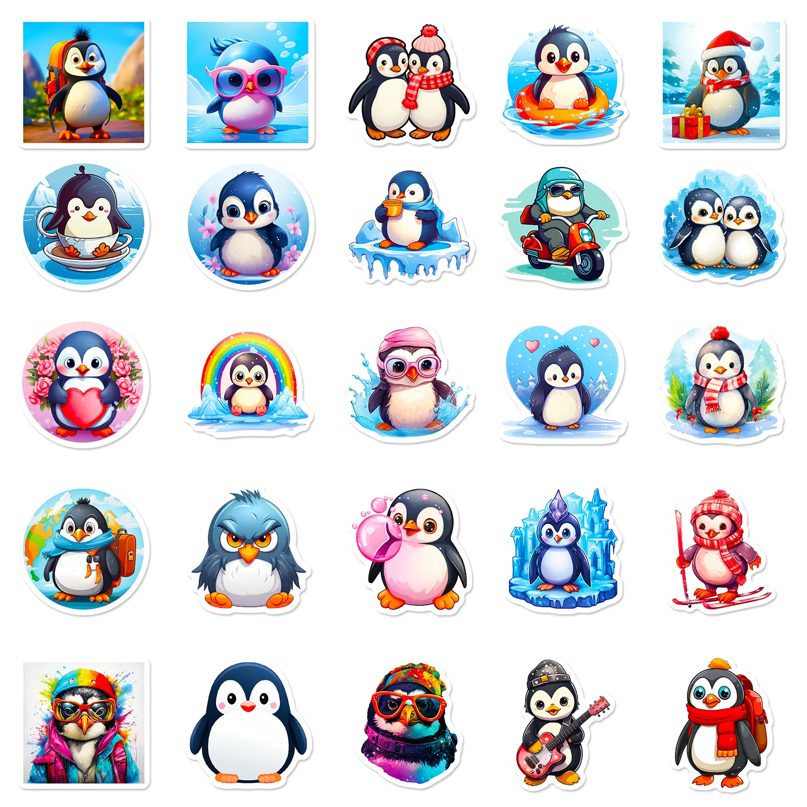 The company sells 50 glossy cute penguin and various animal stickers for children to decorate  toy notebooks and computers