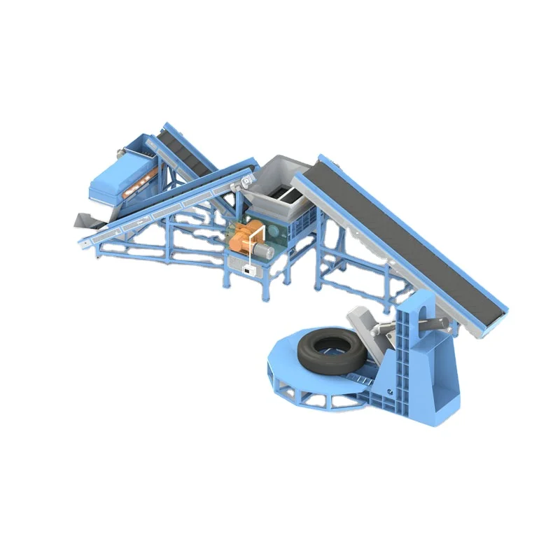 Отходы шины шредер переработки машина завод для продажи с заводской цене в Китае