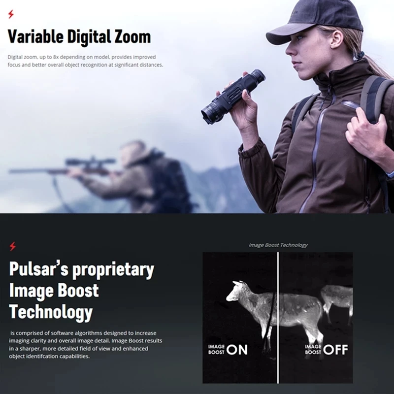 New Pulsar 2 XP50 Pro thermal imager Monocular camera 640 sensor thermal imaging for hunting