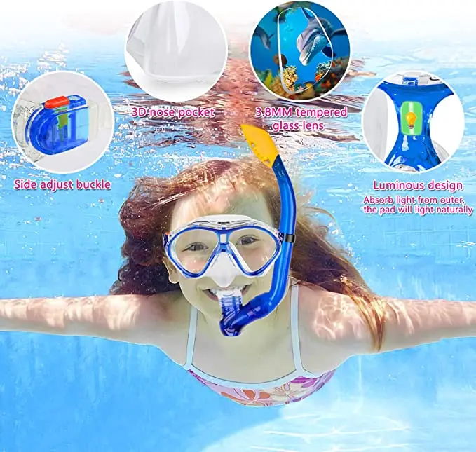 Hot Selling Dive Gear Set  Anti Leaking Scuba Diving Equipment Set Swimming  Mask Antifog Scuba Snorkel Mask Set
