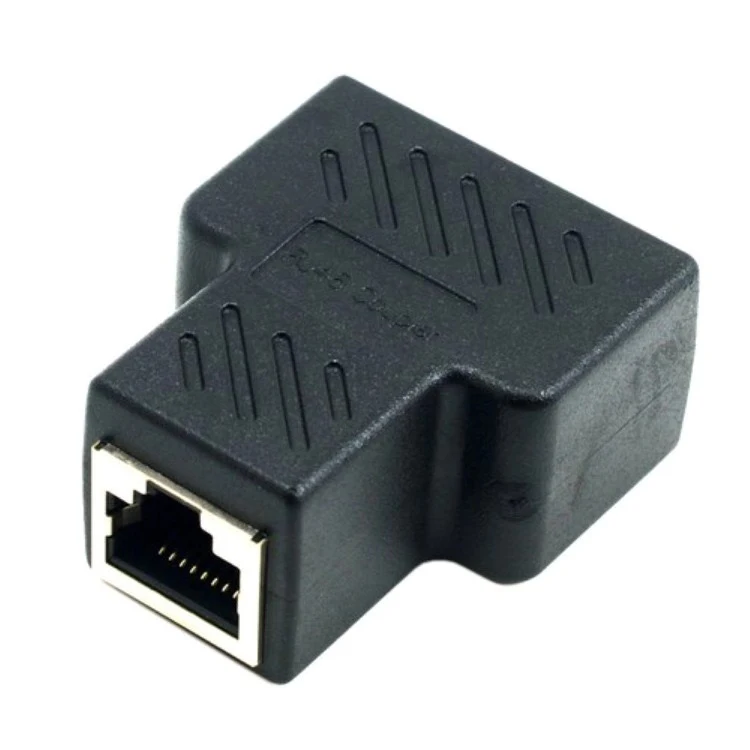 Сетевой преобразователь CAT5e Cat6, разъем 1 на 2 порта, двойной RJ45, гнездовой адаптер, сплиттер
