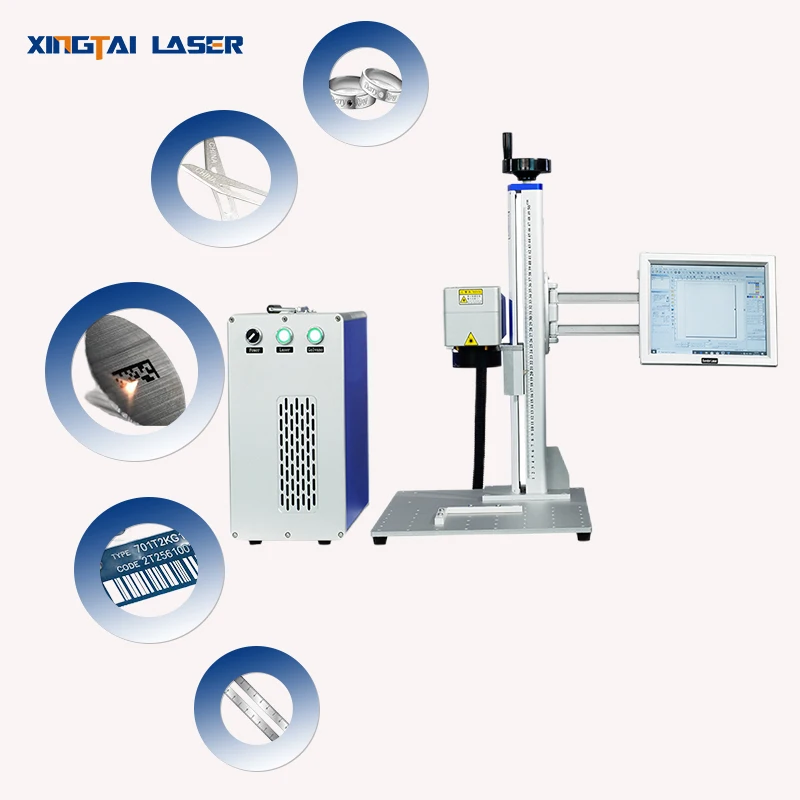 Best Split 20W to 200W Portable Fiber Laser Marking High Quality Color Metal Machine Machines With Accuracy