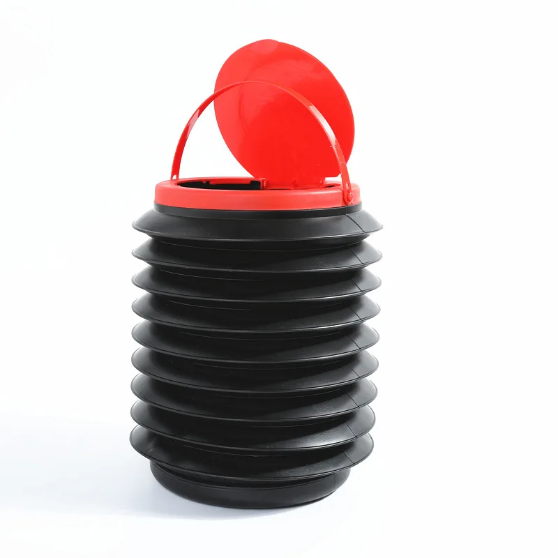 
Multi-functional car Plastic Car Water Bucket Garbage Can Portable Collapsible Trash Can For car 