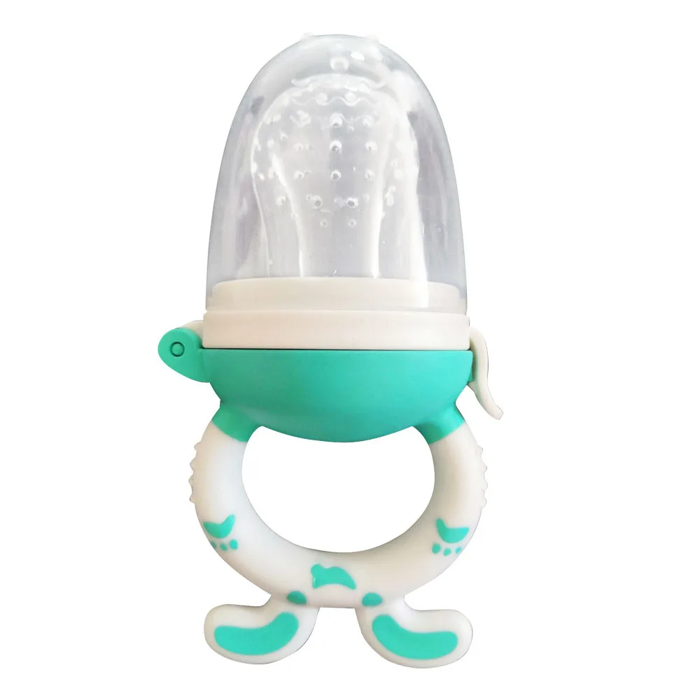 NCYLIFE Wholesale Lovely Shape Silicone Baby Food Feeder Fruit Feeder Pacifier Fresh Food Feeder