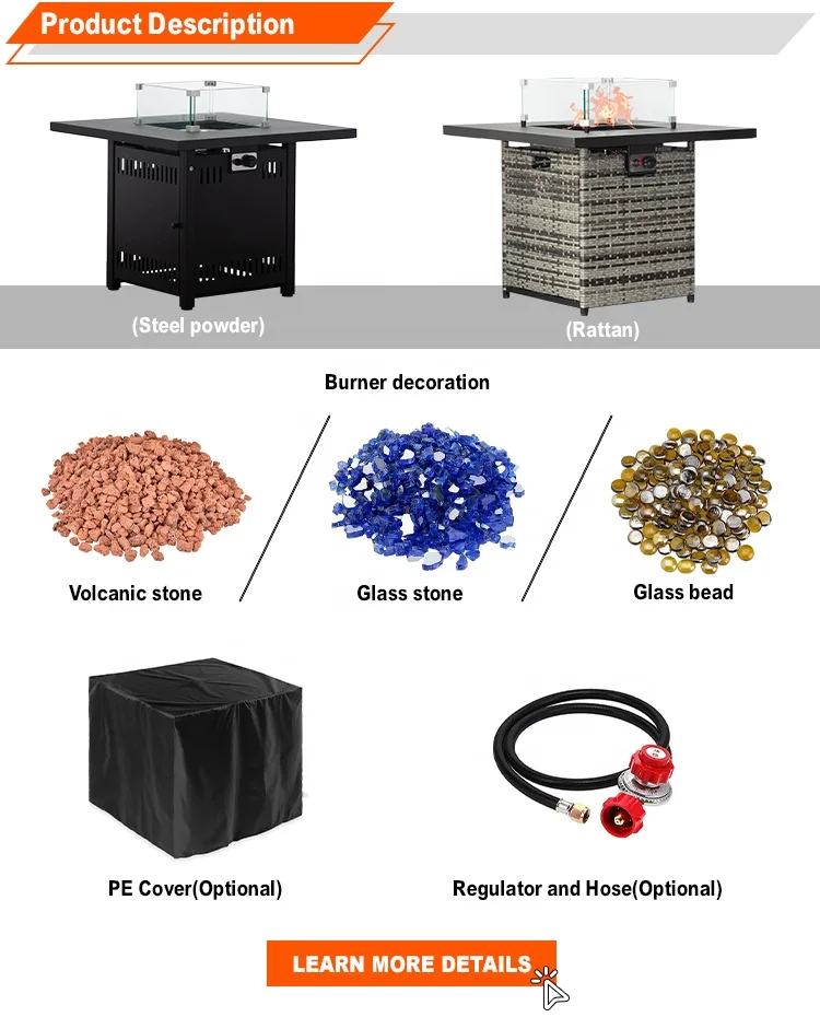 fire pit table outdoor hot sale gas heater 15 years manufacturer professional with  good quality
