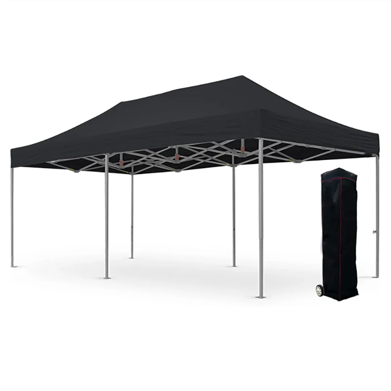 Portable Advertising Tent Movable Stall Sunshade Retractable Canopy Tent Commercial Four Leg Tent for Stall