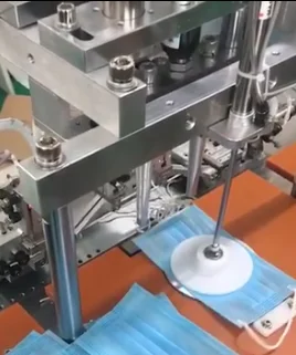 Semi-automatic flat mask making machine