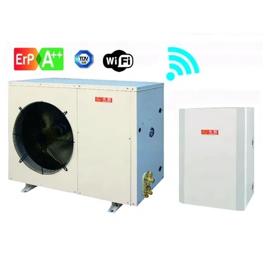 
Split DC inverter heat pump 6kw, 10kw, 13kw, 15kw, 18kw, energy label A++ 