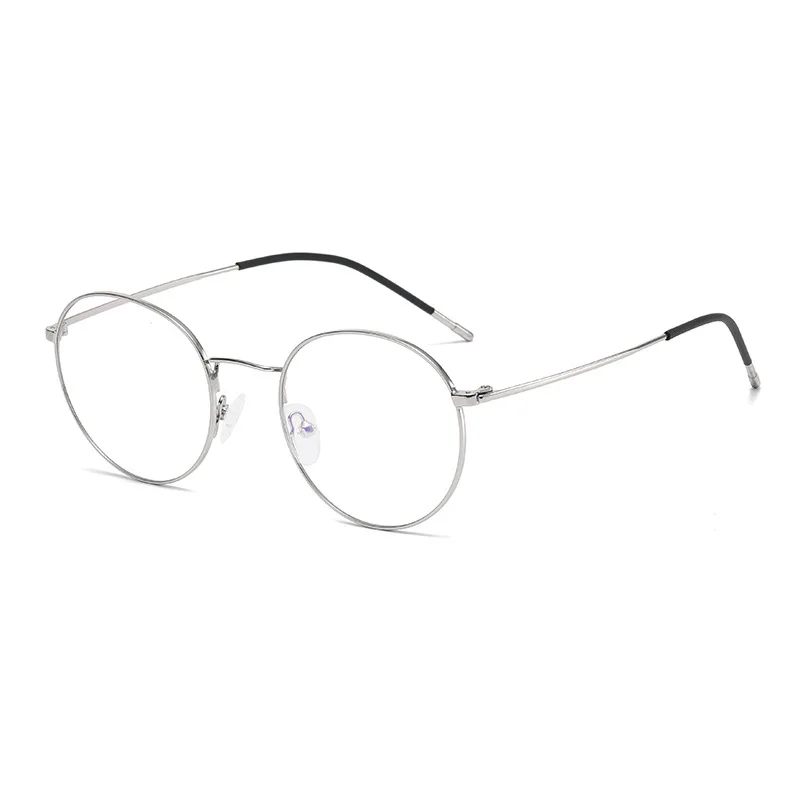 Sunway Eyewear Metal Anti blue Light Round Optical Frames Unisex Women Men Glasses Eyeglasses Frames