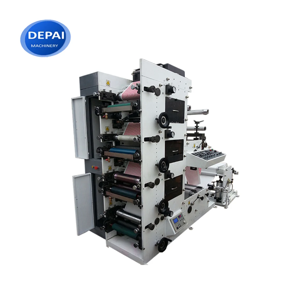 High Speed 4 Color Paper Cup Blank Fan Flexo Printing Press Machine