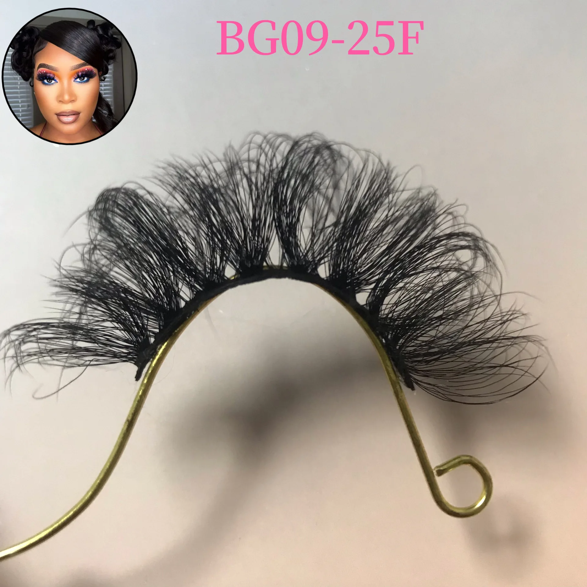 25 mm lashes 3d 25mm fluffy faux mink eyelashes wholesale 5d fluffy full strip faux mink eyelashes black cotton band