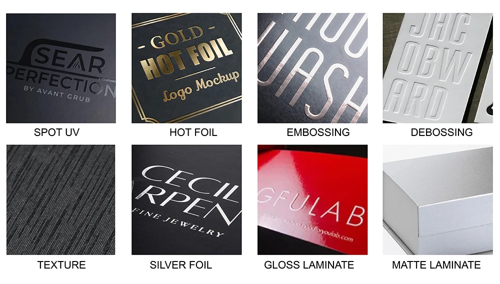 Color box custom product packaging Custom cosmetics white cardboard jewelry magnetic Cosmetics book high-grade hot gold paper